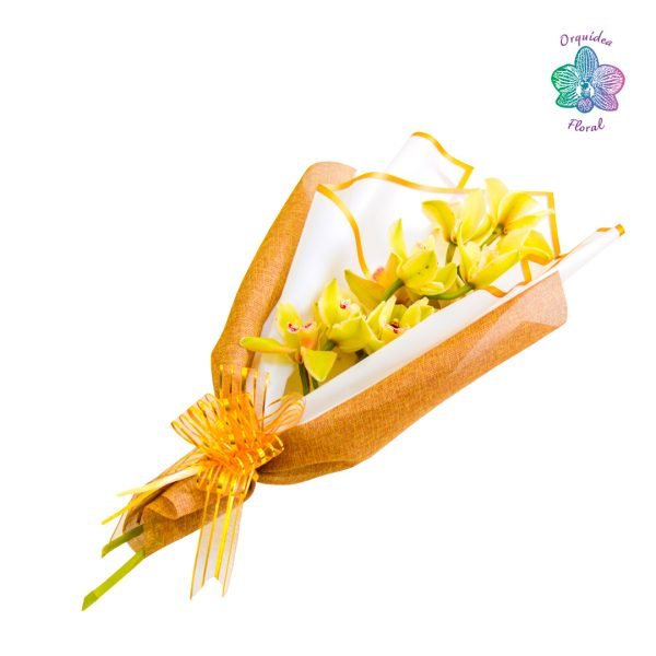 RAMO DORADO DE ORQUÍDEAS